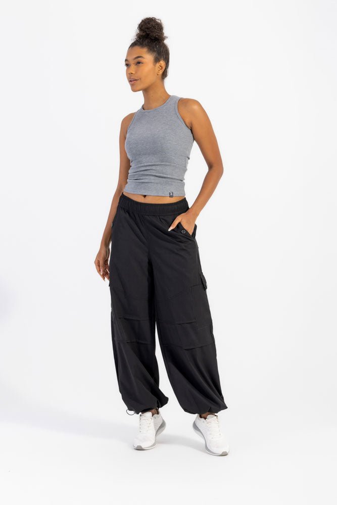 Black Stop Drop Cargo Pants - Sigma Fit