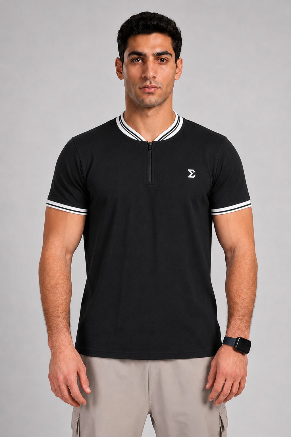 Black Z Polo T-Shirt - Sigma Fit