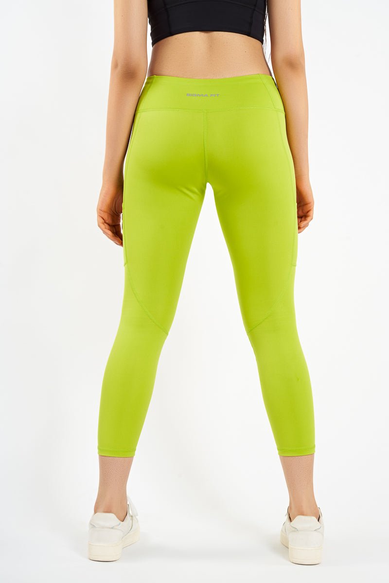 Acid Lime Crucial Basic Leggings - Sigma Fit