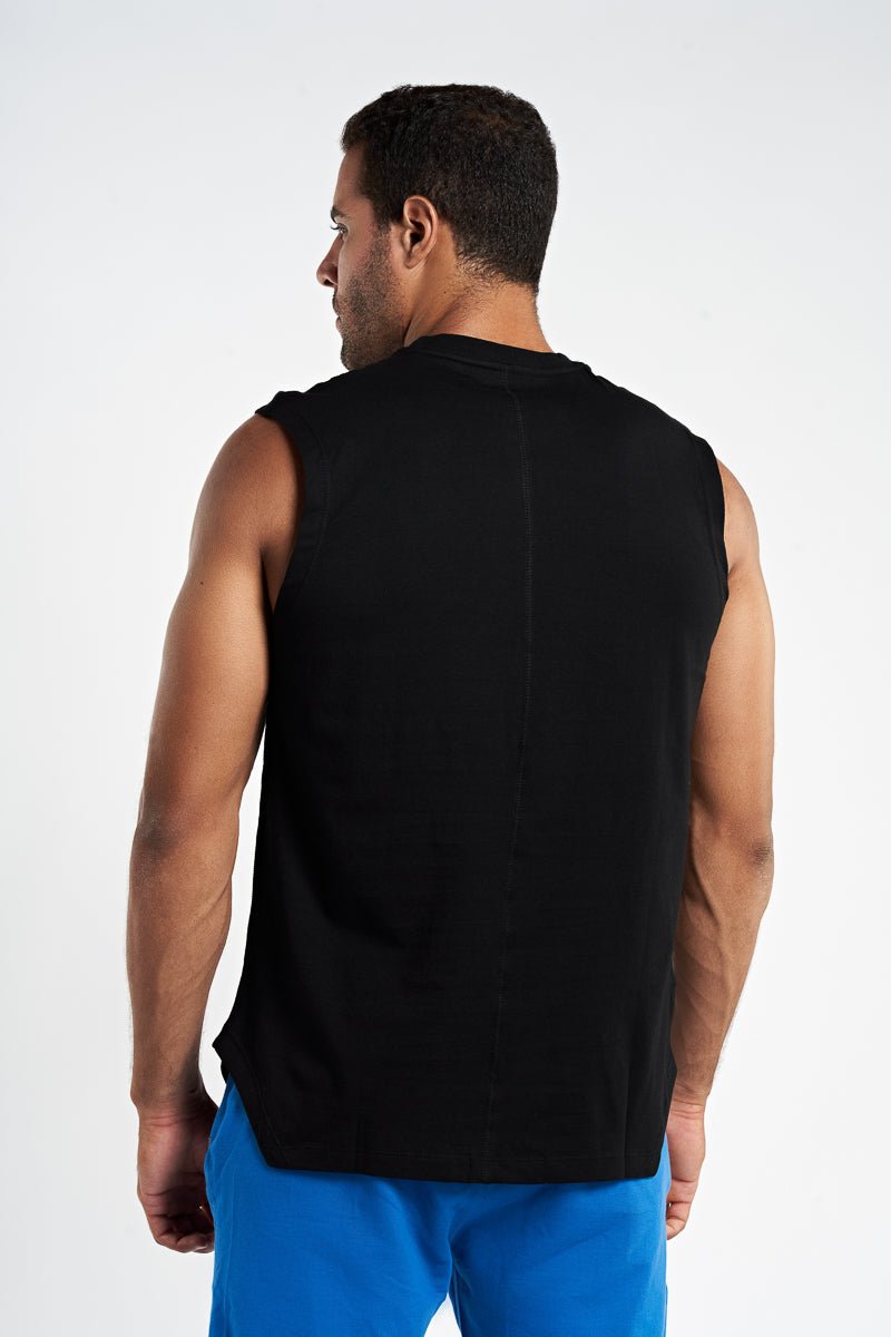 Black Sleeveless Yoga Tank Top - Sigma Fit