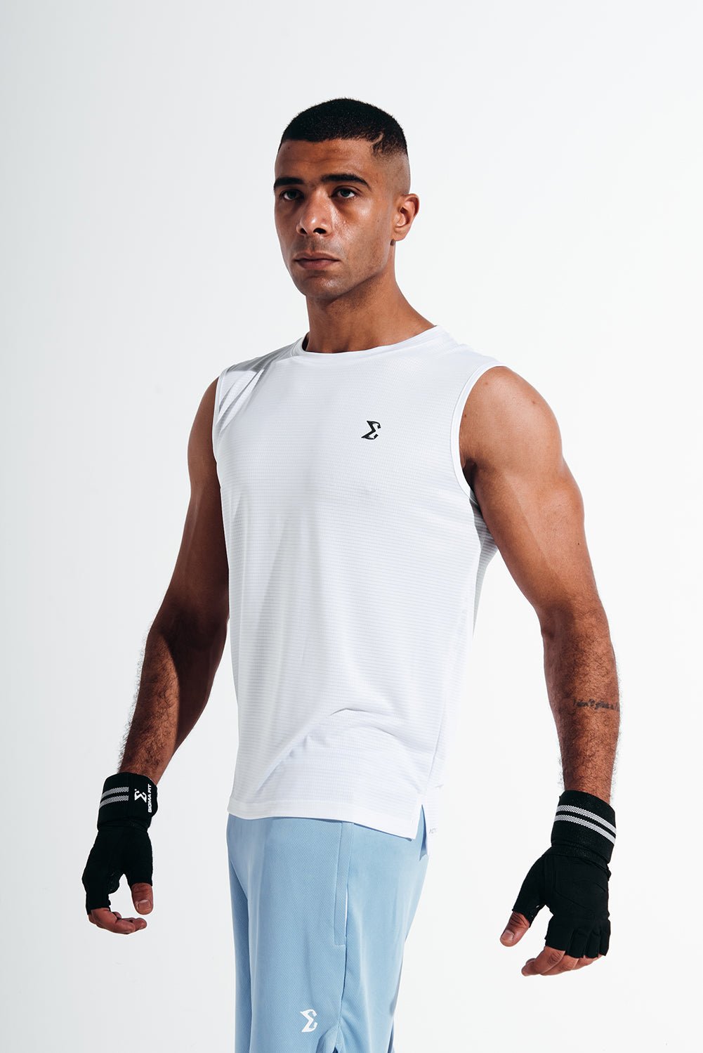 White Lightsome Tank Tops - Sigma Fit