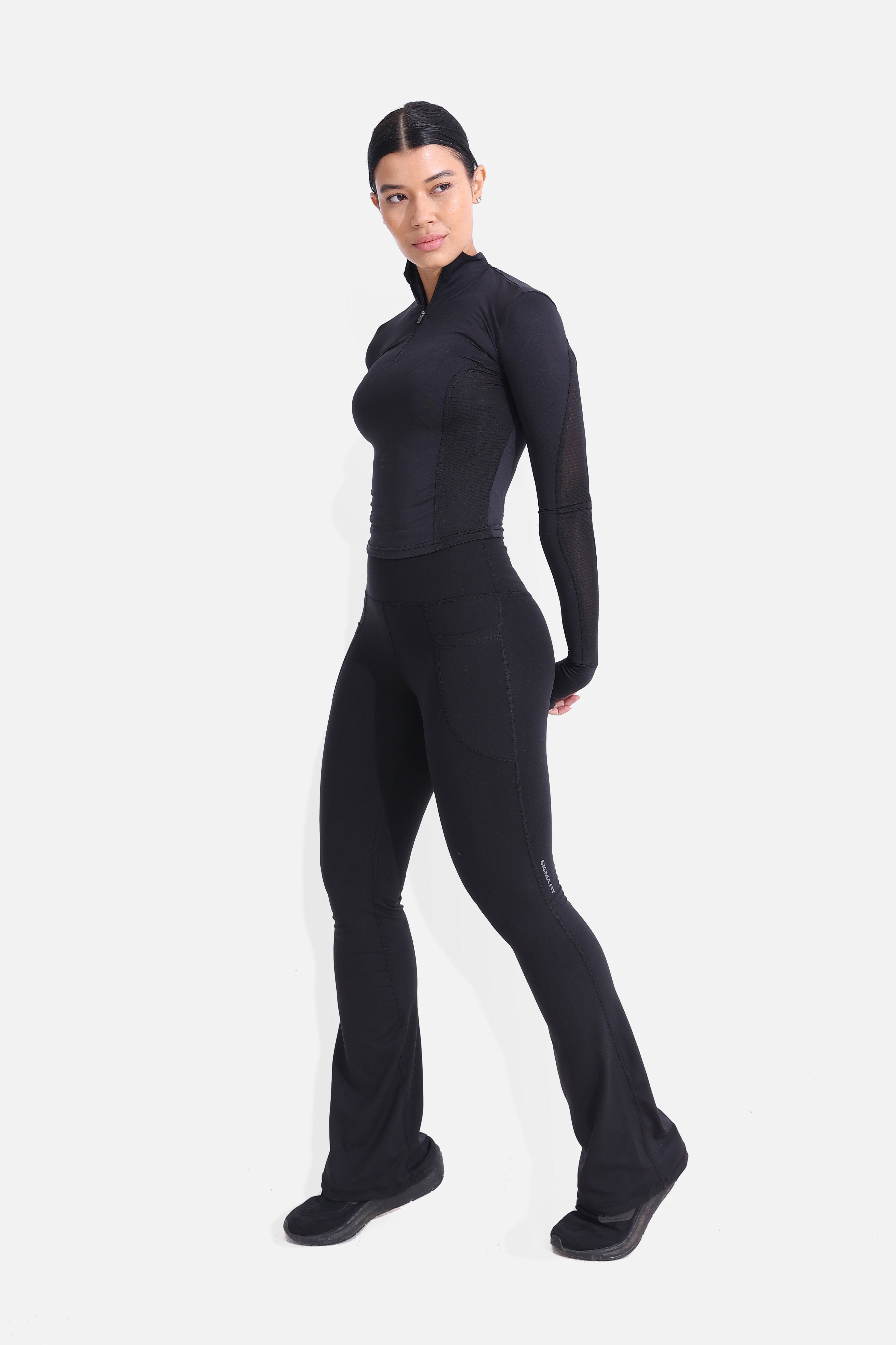 Black Cropped Long Sleeve