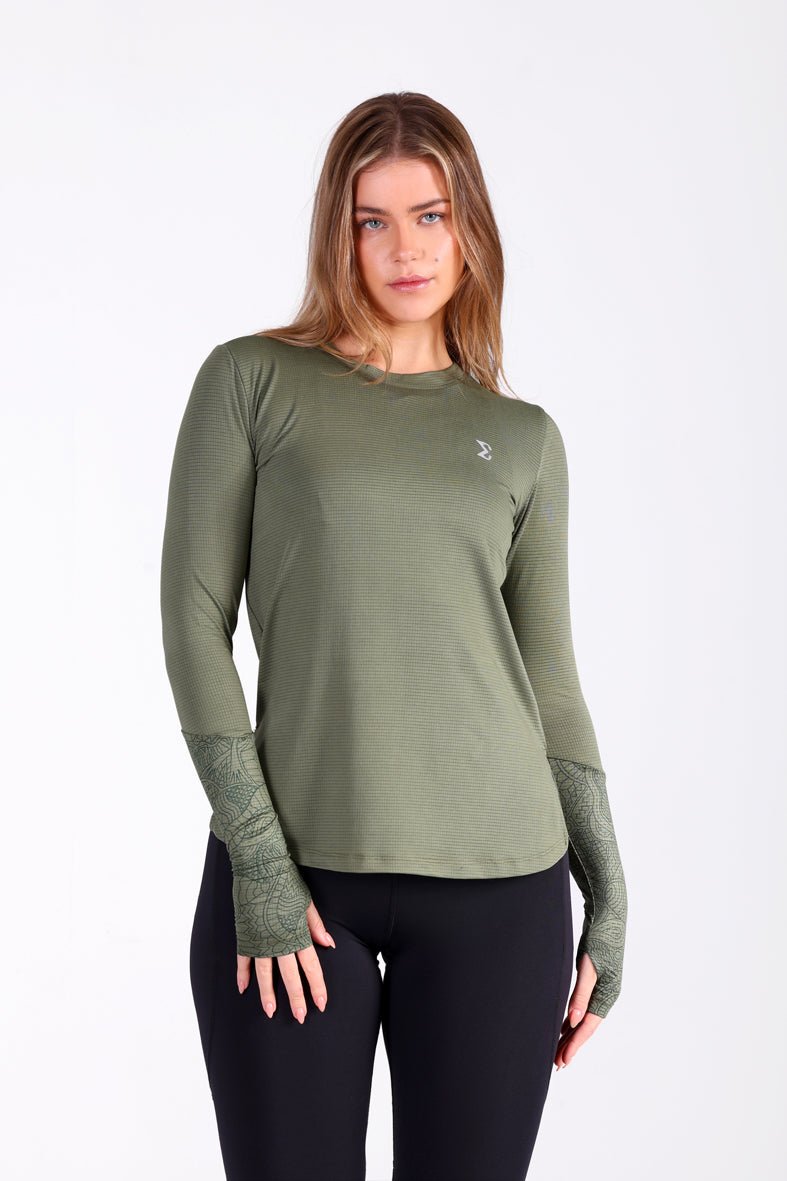 Artist Thumb Long Sleeve Tee Olive - Sigma Fit