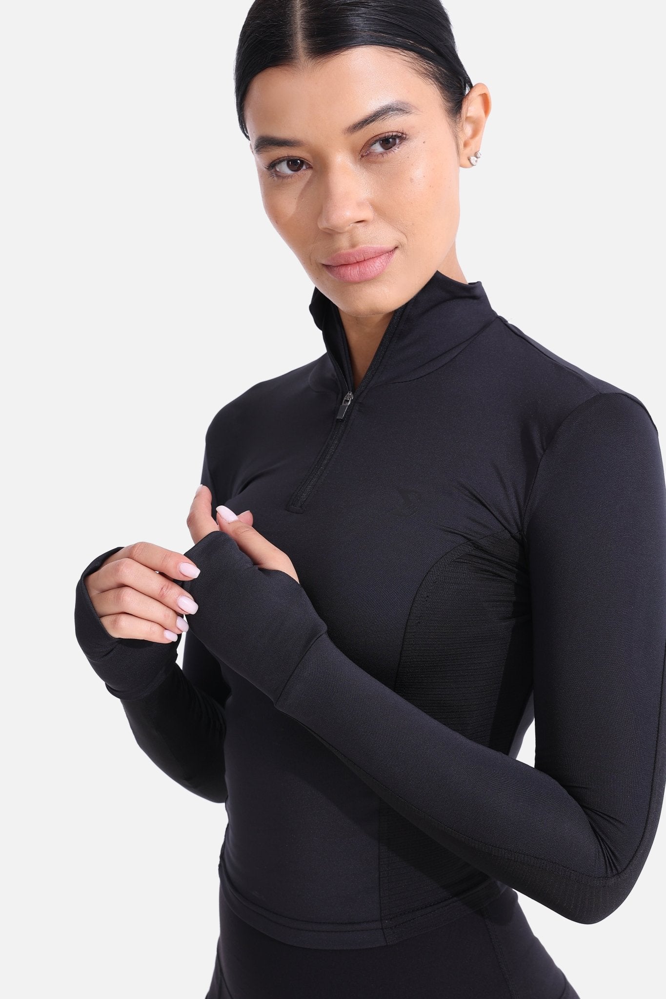 Black Cropped Long Sleeve - Sigma Fit