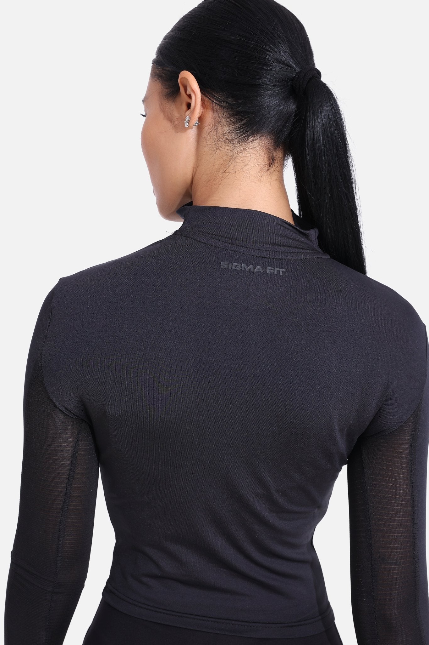Black Cropped Long Sleeve - Sigma Fit