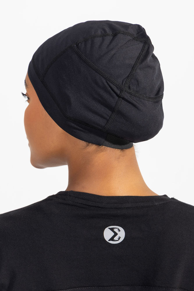 Black Fitcap Pro Hijab - Sigma Fit