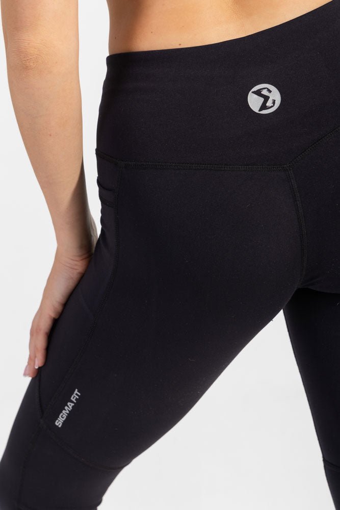 Black Flow Fit Leggings - Sigma Fit