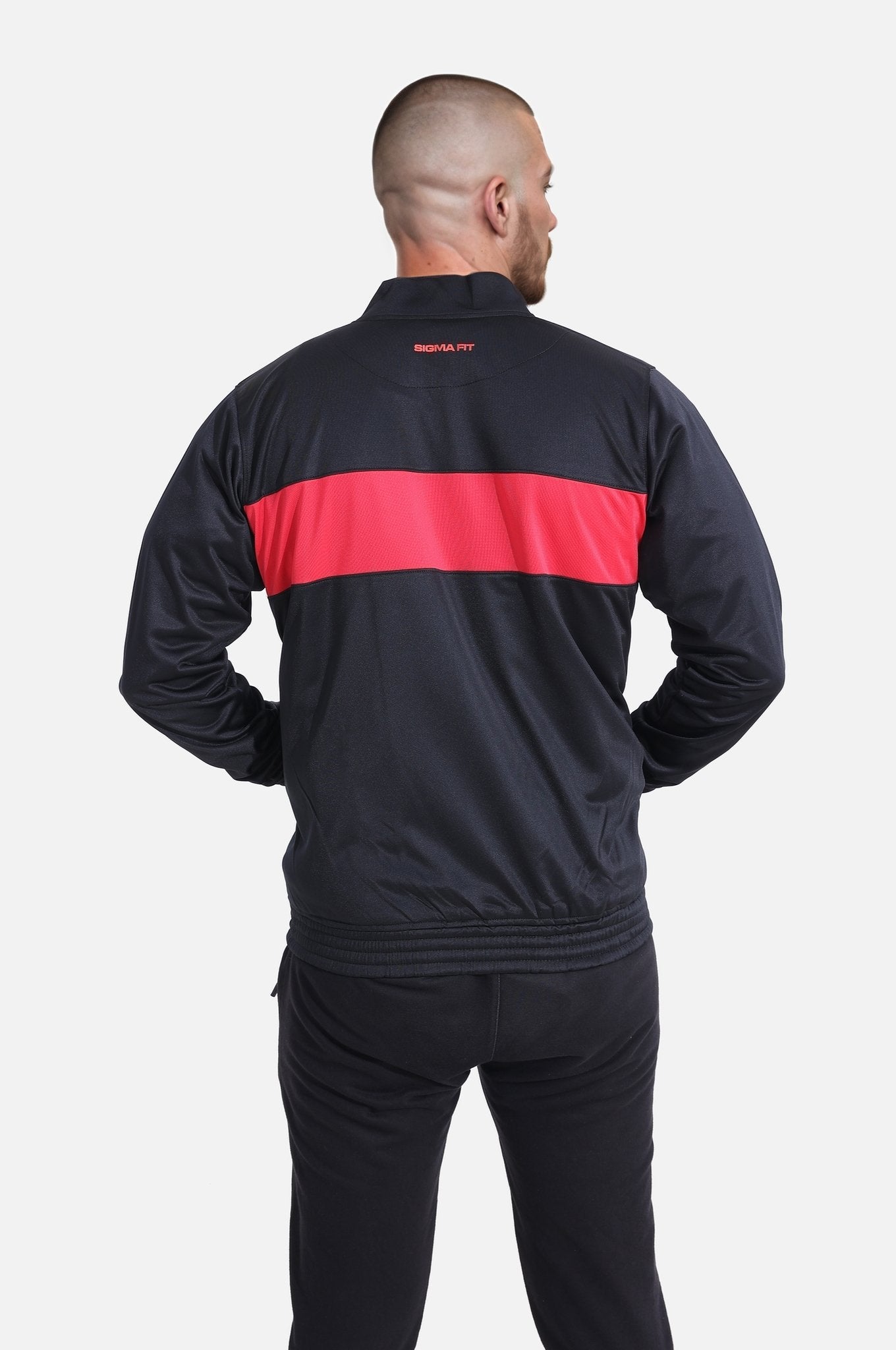 Black Men Tracksuit Jacket - Sigma Fit