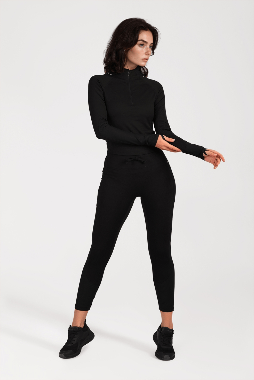 Black Neo - cord leggings - Sigma Fit