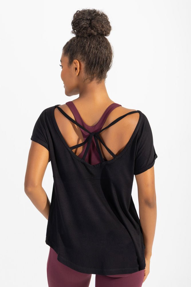 Black Pilates Tee - Sigma Fit