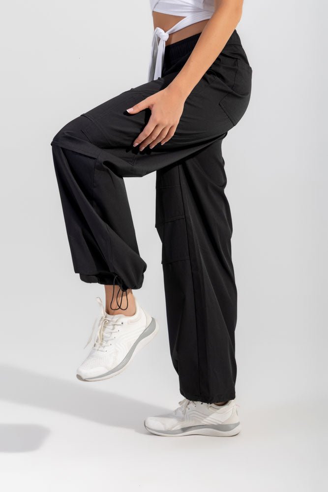 Black Stop Drop Cargo Pants - Sigma Fit