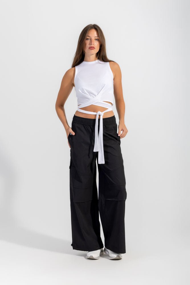Black Stop Drop Cargo Pants - Sigma Fit