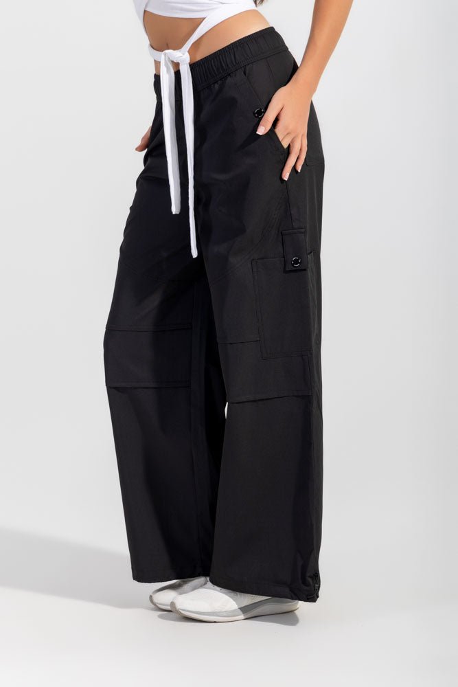 Black Stop Drop Cargo Pants - Sigma Fit