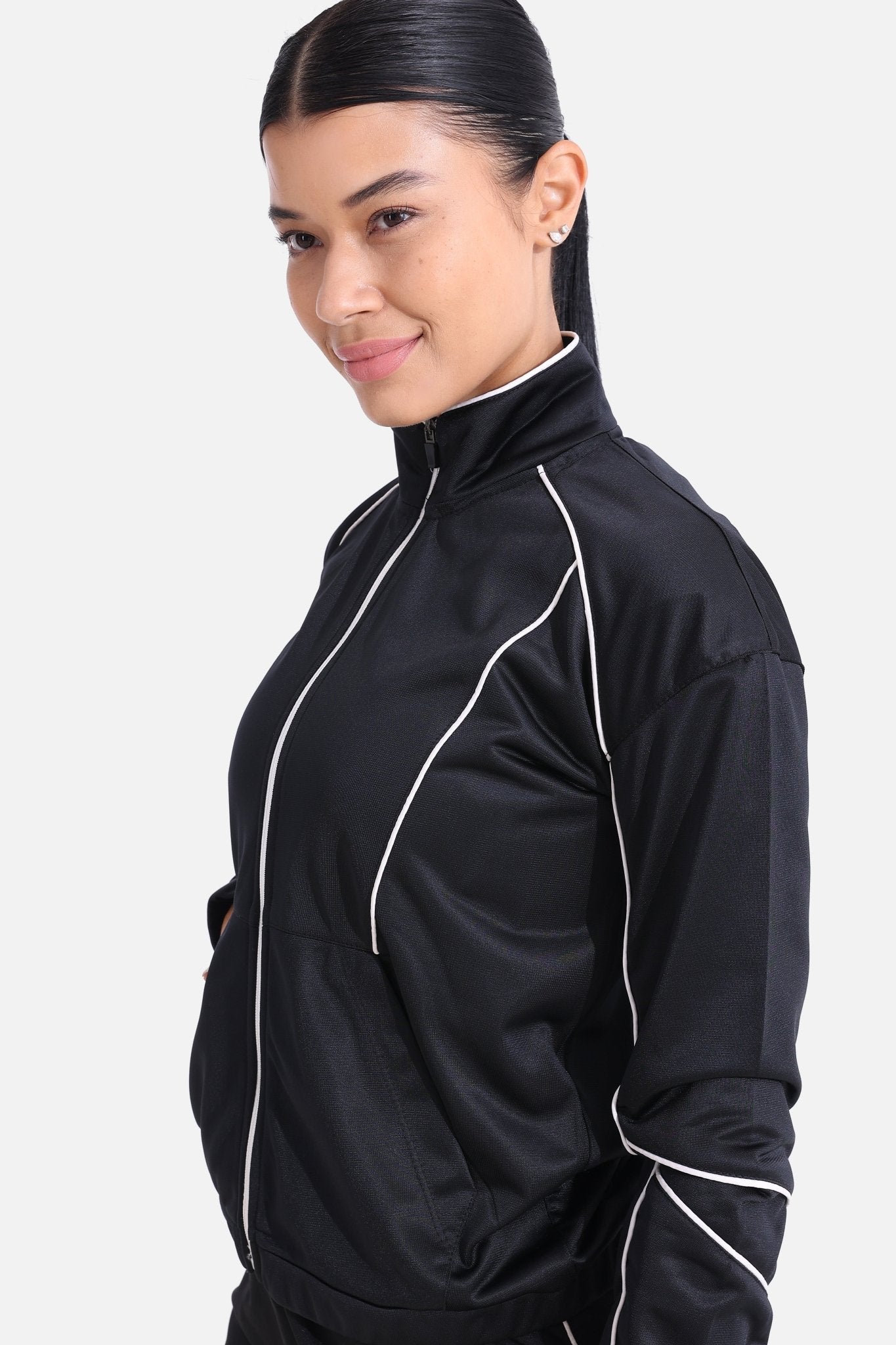 Black Tracksuit Jacket - Sigma Fit