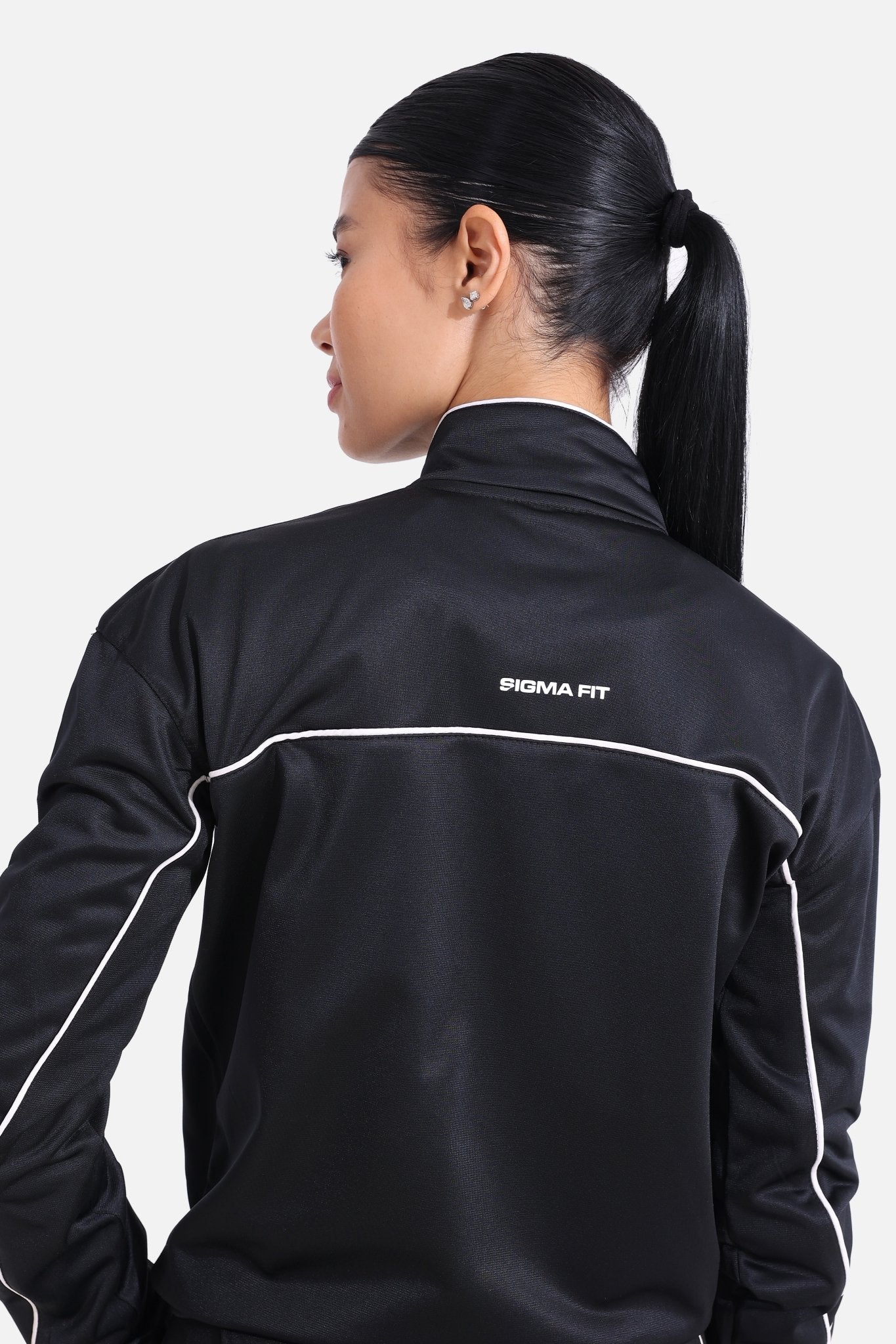 Black Tracksuit Jacket - Sigma Fit