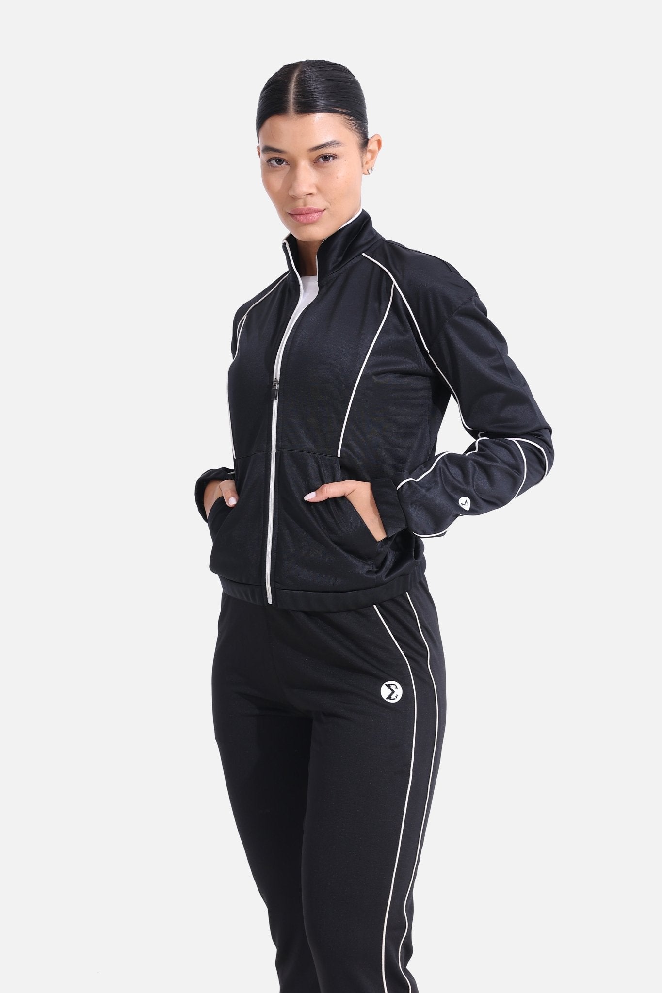 Black Tracksuit Jacket - Sigma Fit