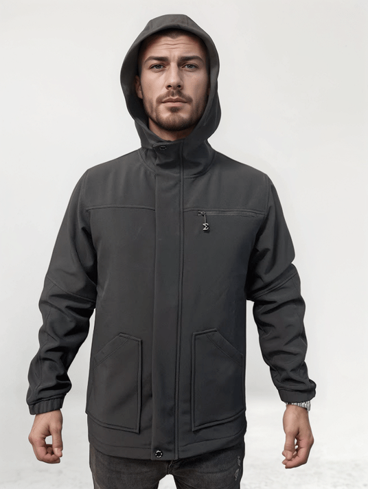 Black Vital Zip Jacket - Sigma Fit