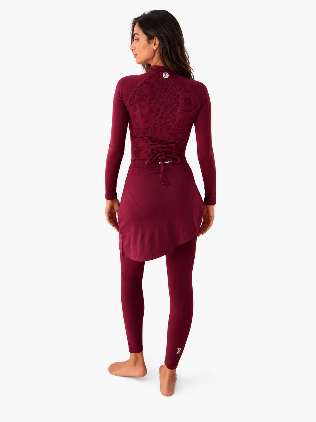 Burgundy Ruby Grace Burkini Set - Sigma Fit