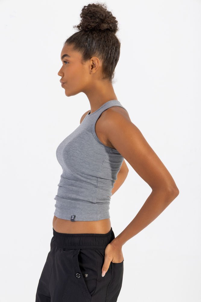 Daily Rib Tank Top Gray - Sigma Fit