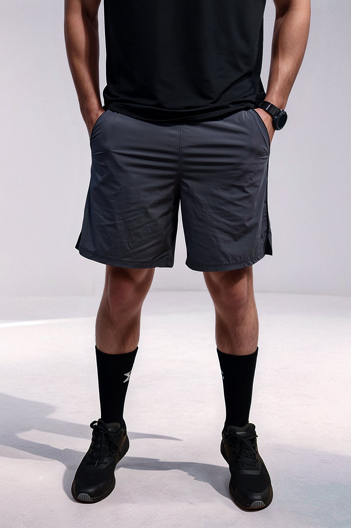 Dark Gray Endurance Training Short - Sigma Fit