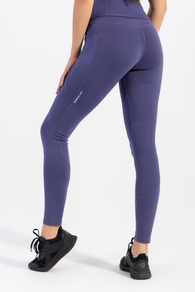 Deep Cobalt Flow Fit Leggings - Sigma Fit