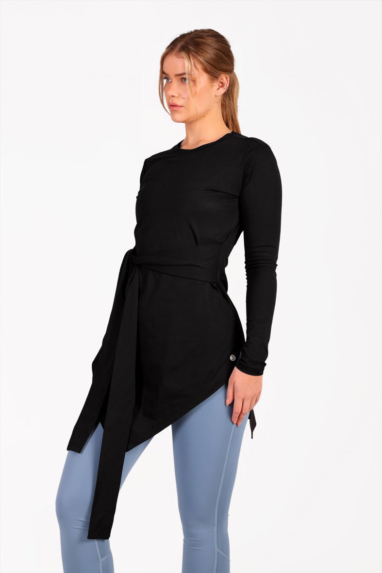Dual Knot Top Black - Sigma Fit
