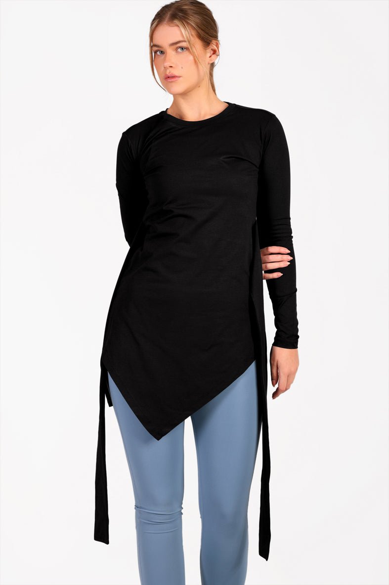 Dual Knot Top Black - Sigma Fit