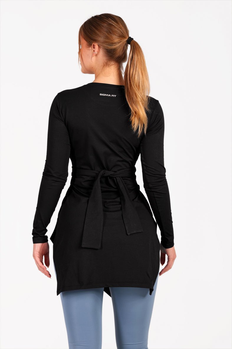 Dual Knot Top Black - Sigma Fit