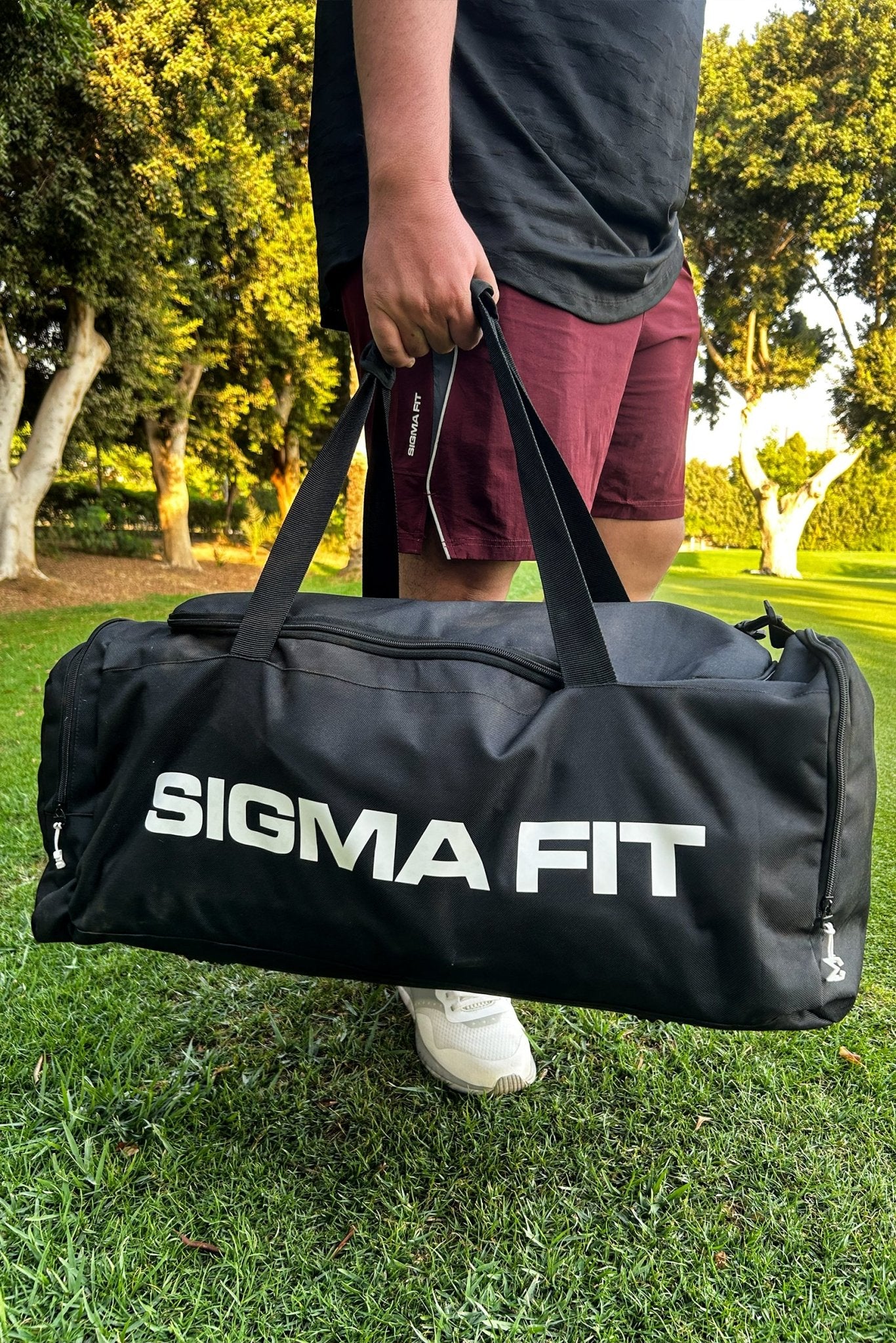 Duffle Bag Black White Print - Sigma Fit