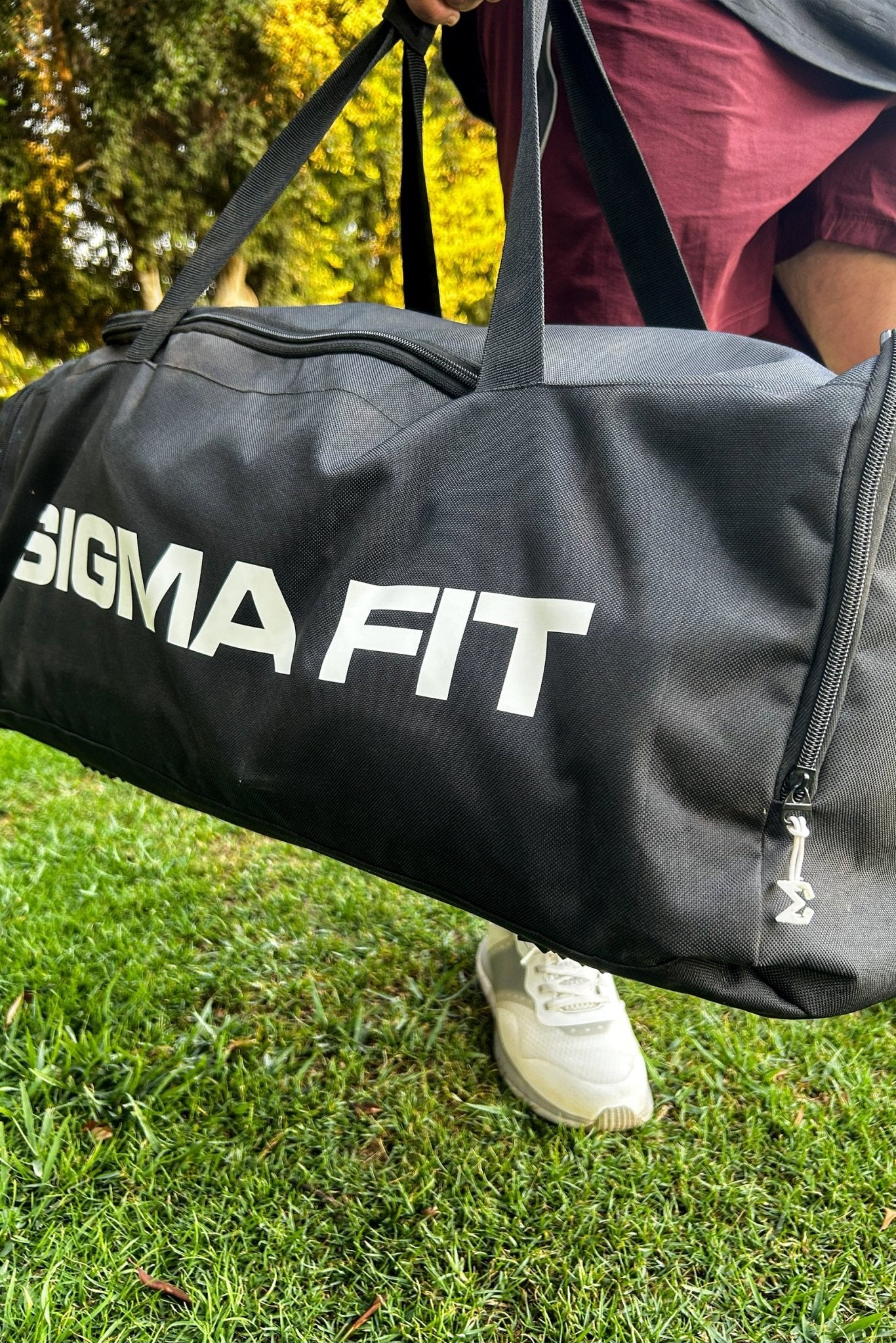Duffle Bag Black White Print - Sigma Fit