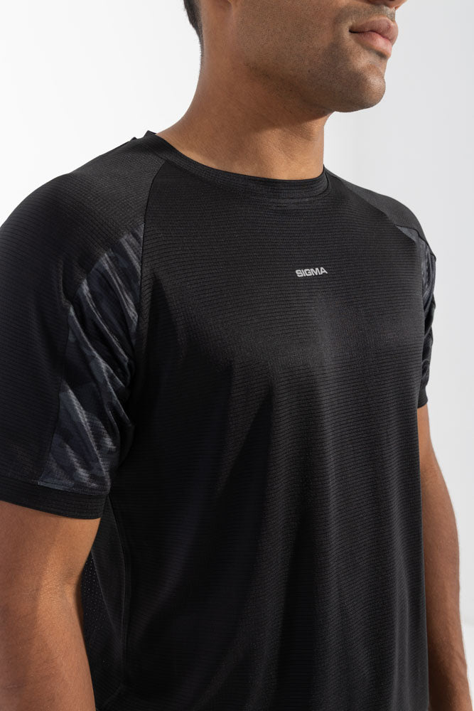 Dynamic Dri Tee Black - Sigma Fit