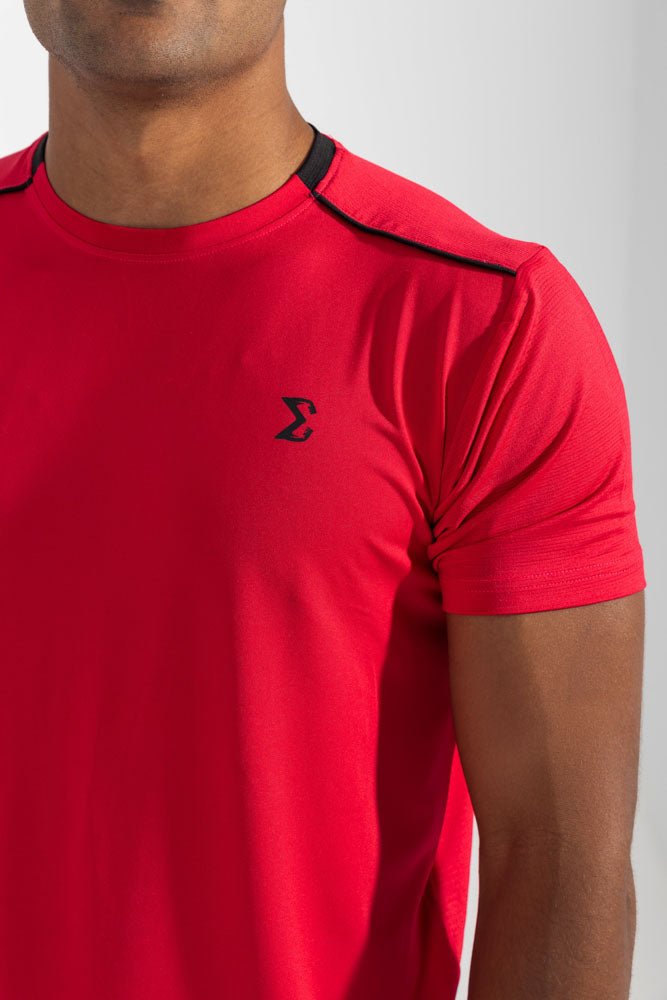 Flame Scarlet Racket Sports Tee - Sigma Fit