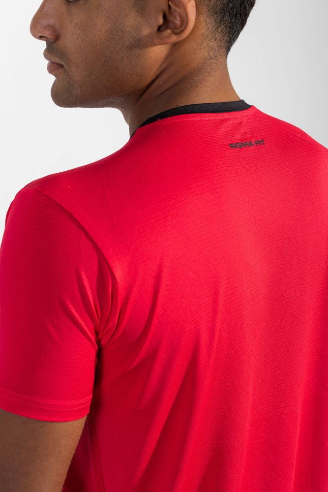 Flame Scarlet Racket Sports Tee - Sigma Fit