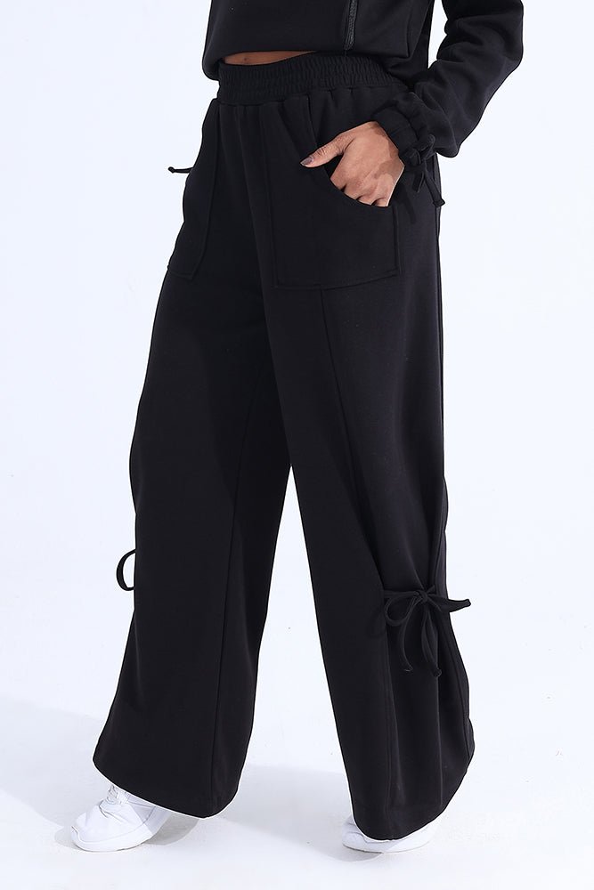 Flow Modal Black Trouser - Sigma Fit