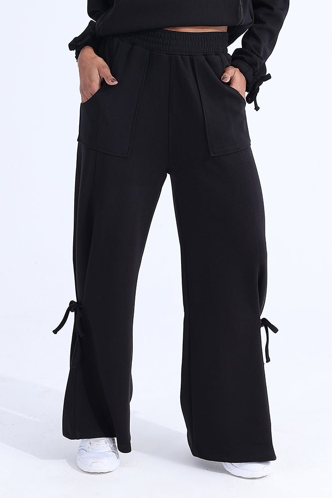 Flow Modal Black Trouser - Sigma Fit