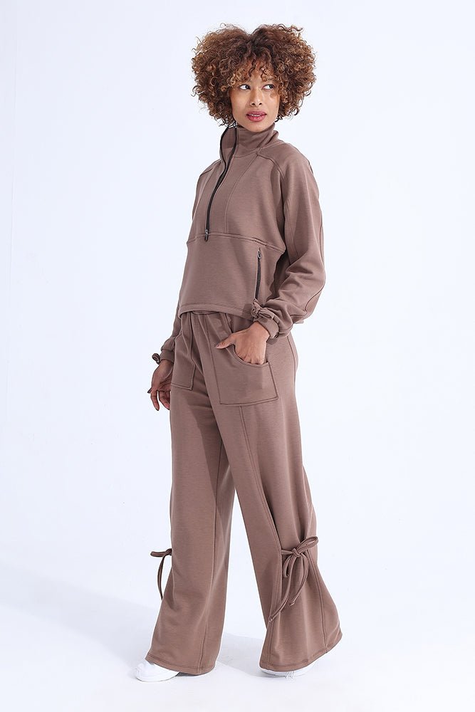 Flow Modal Brown Trouser - Sigma Fit