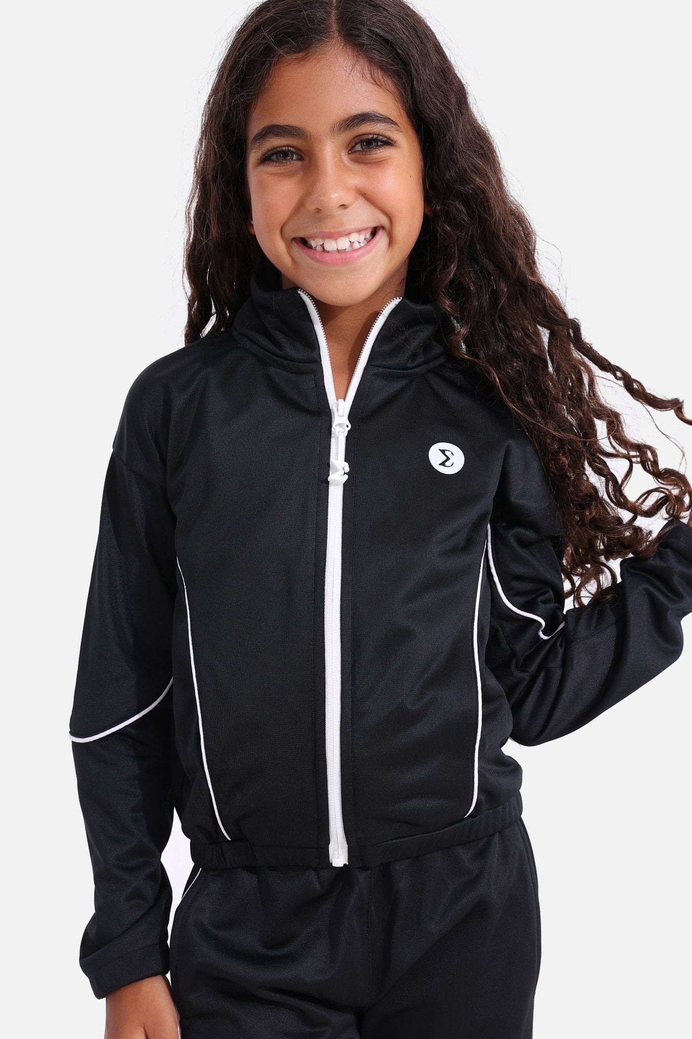 Girls Black Tracksuit - Sigma Fit