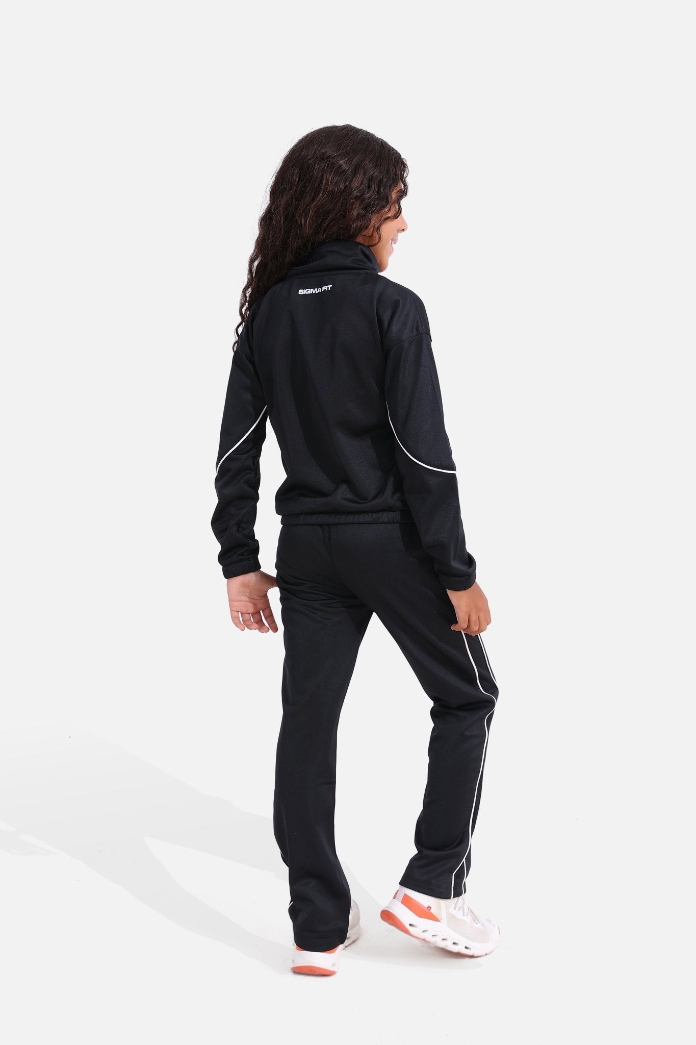 Girls Black Tracksuit - Sigma Fit