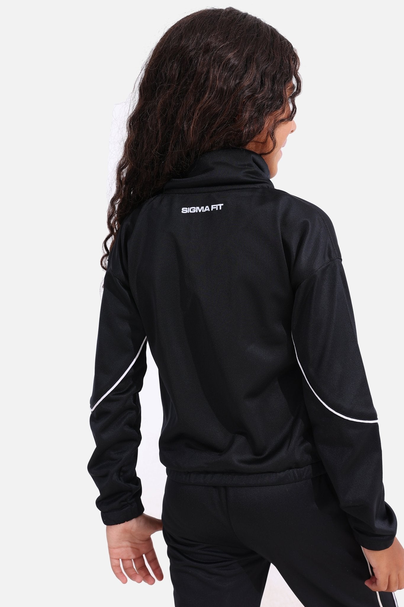 Girls Black Tracksuit - Sigma Fit