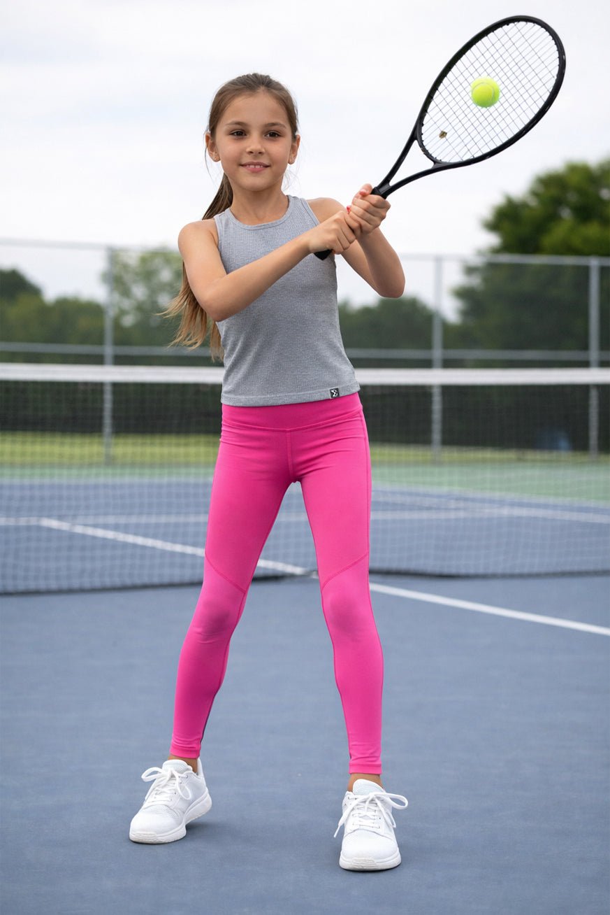 Girls Daily Rib Tank Top Gray - Sigma Fit