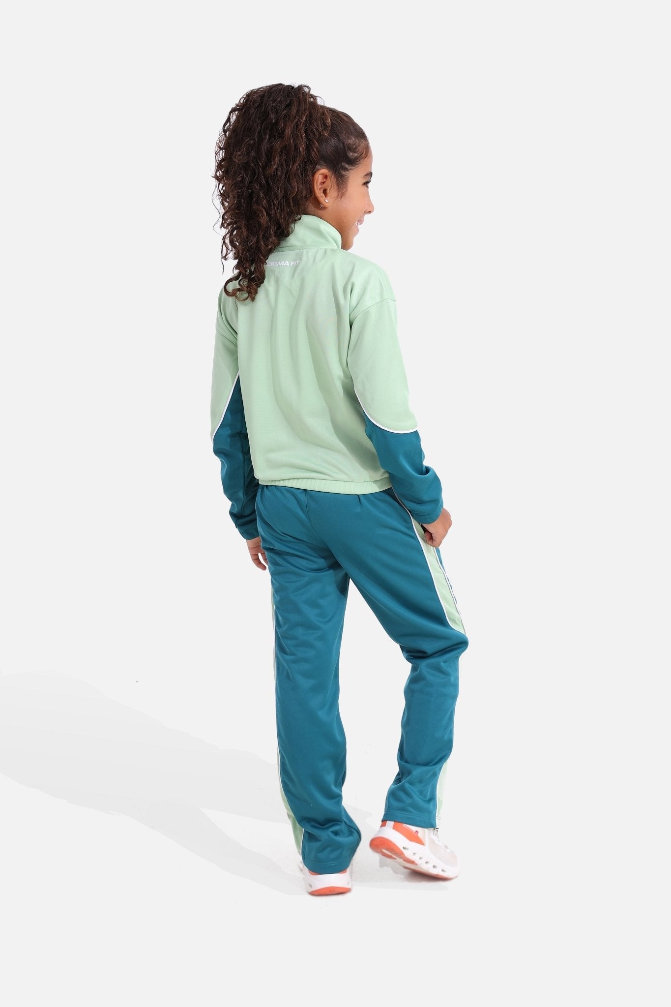 Girls Quiet Green Tracksuit - Sigma Fit