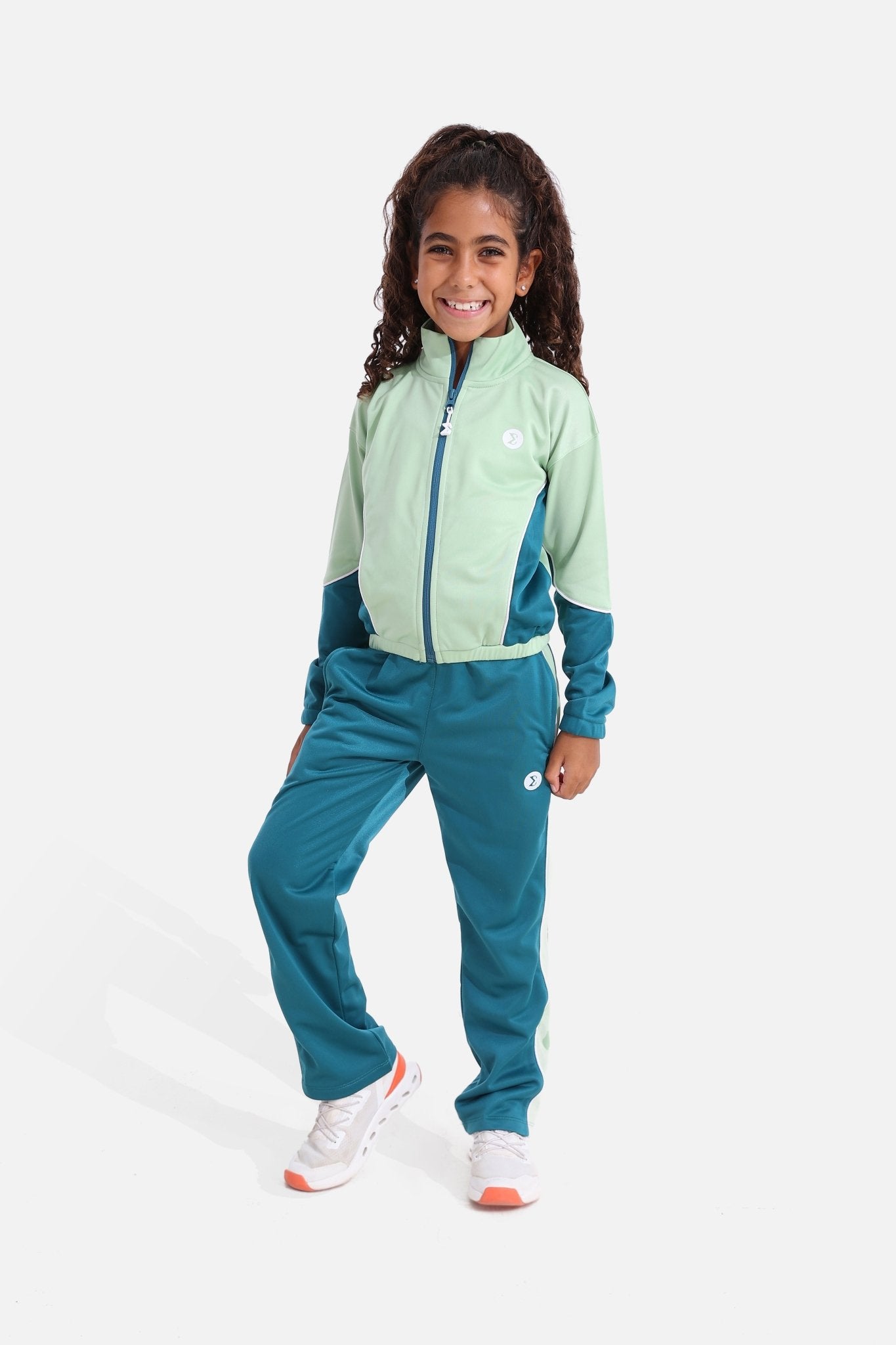 Girls Quiet Green Tracksuit - Sigma Fit