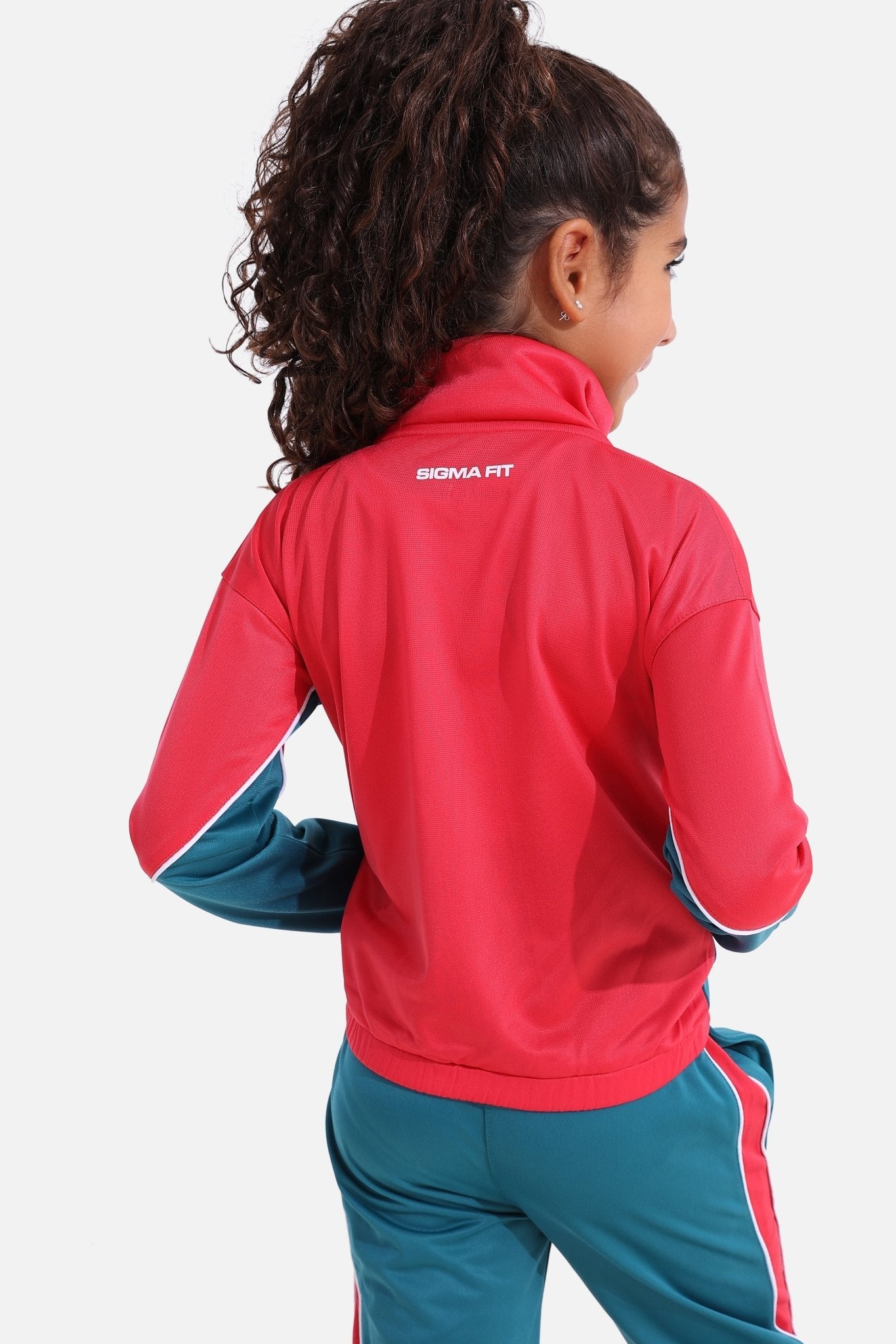 Girls Spruce/Magenta Tracksuit - Sigma Fit