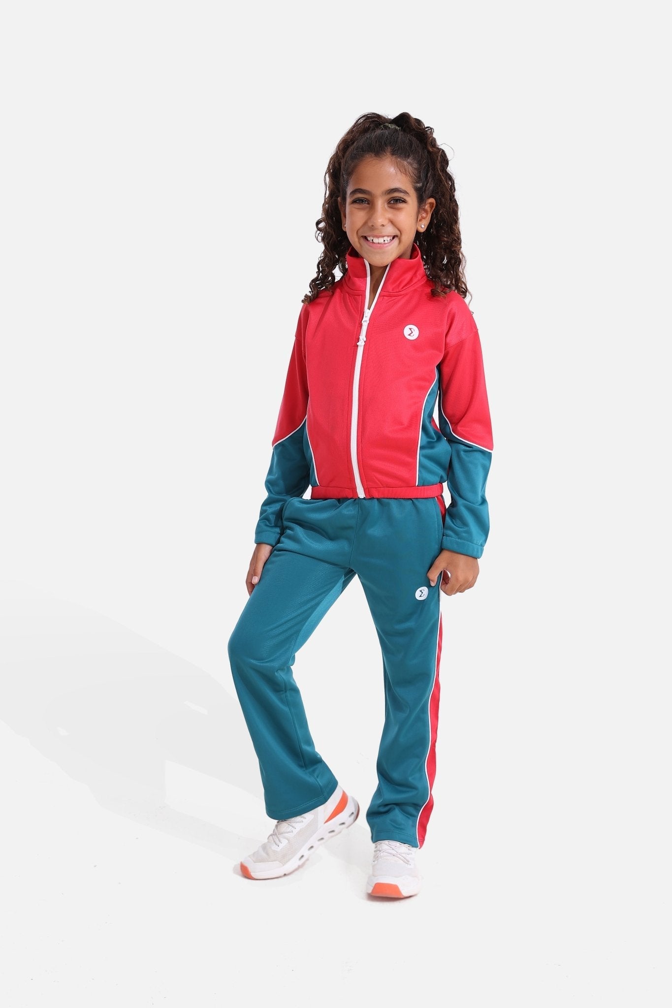 Girls Spruce/Magenta Tracksuit - Sigma Fit