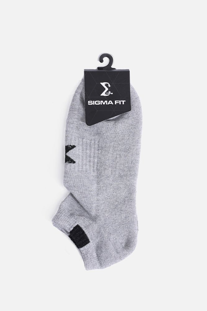 Sigma Ankle Socks - Gray (Pack of 3 Pairs) - Sigma Fit