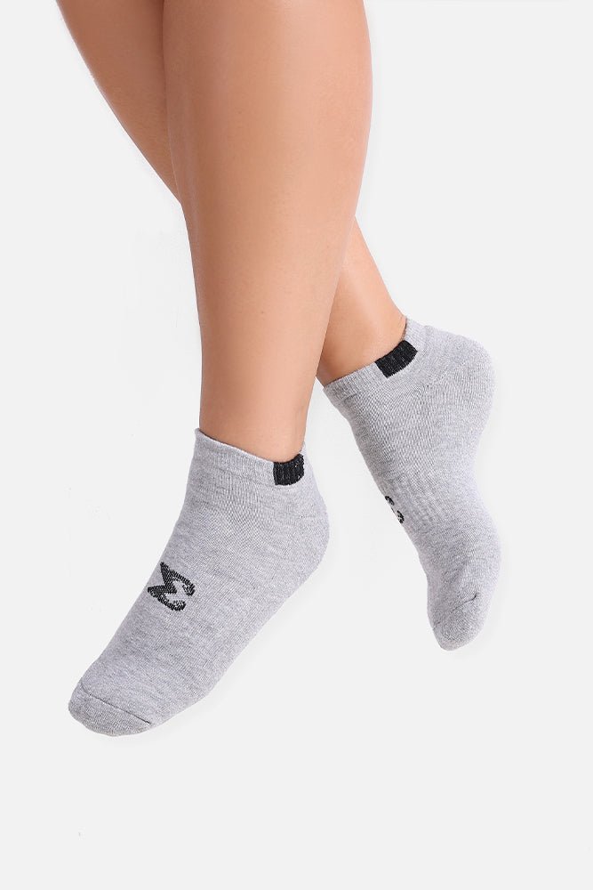 Sigma Ankle Socks - Gray (Pack of 3 Pairs) - Sigma Fit
