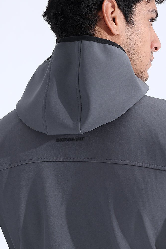 Gray Vital Zip Jacket - Sigma Fit