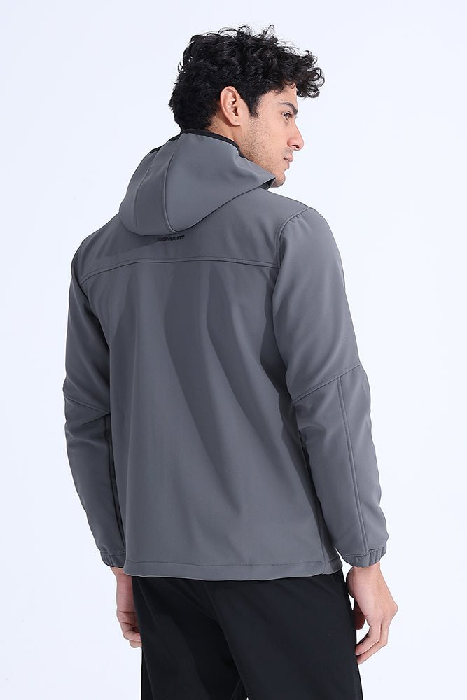 Gray Vital Zip Jacket - Sigma Fit