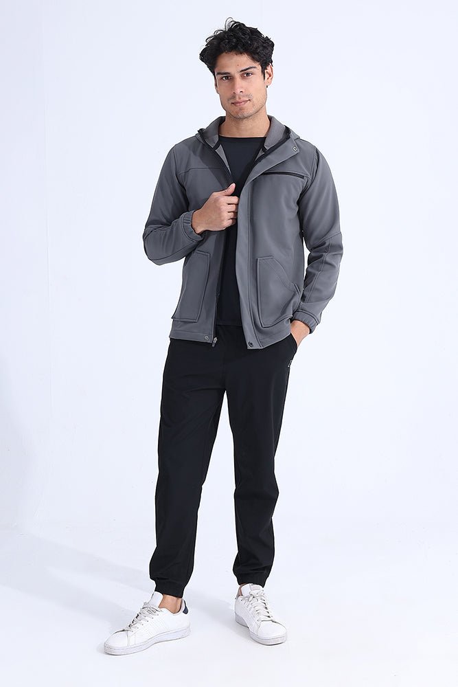 Gray Vital Zip Jacket - Sigma Fit