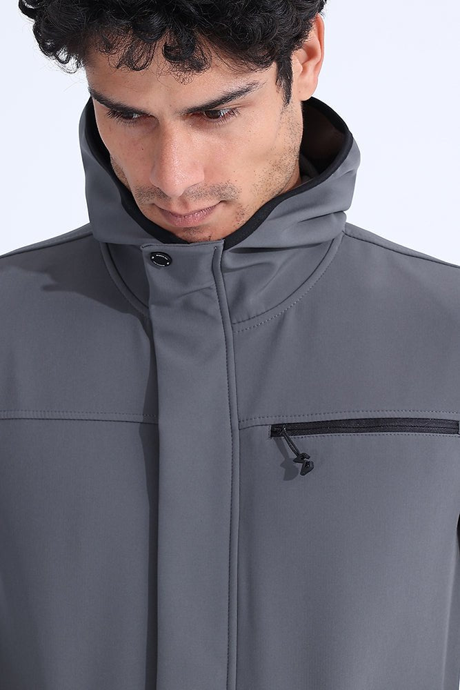 Gray Vital Zip Jacket - Sigma Fit